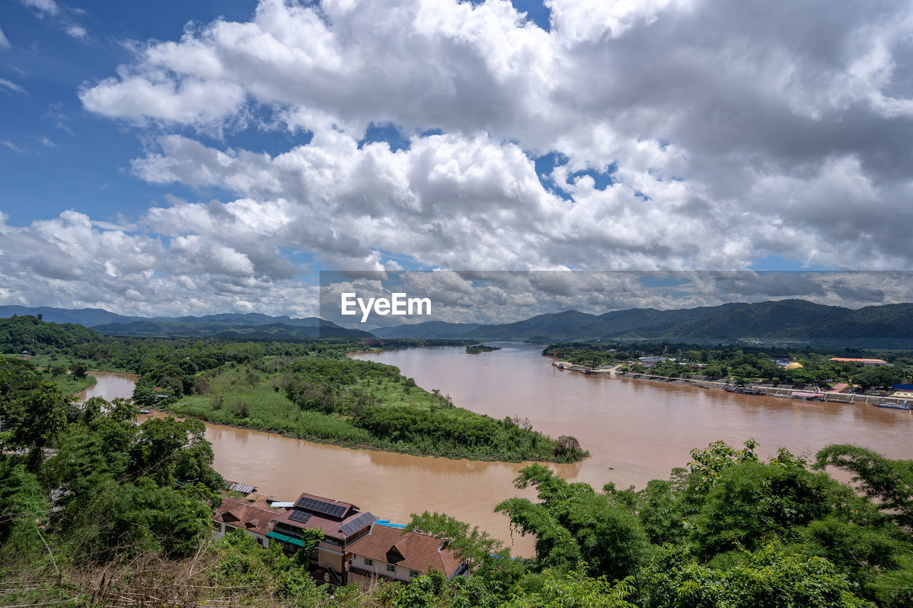 Golden triangle a famous tourist spot in chiang saen,chiang rai,thailand.