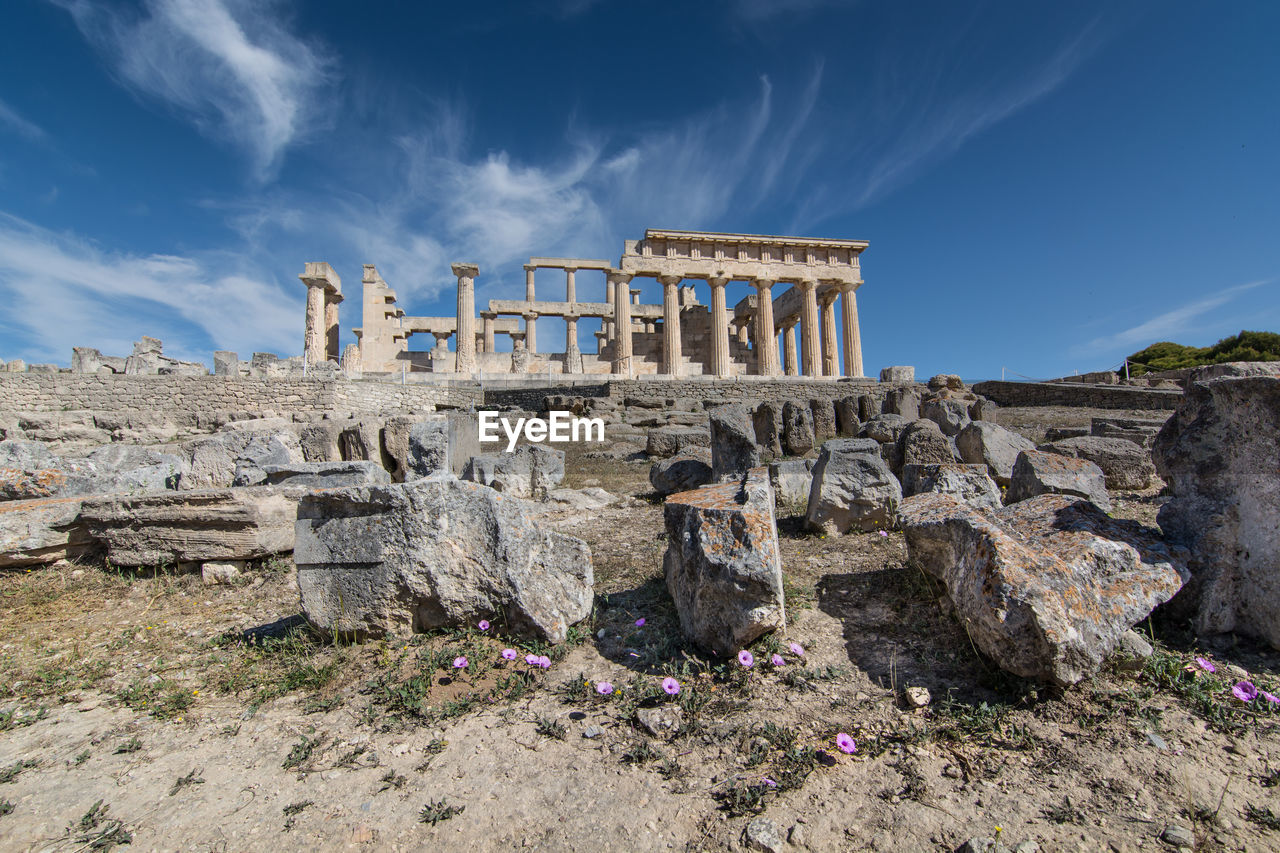 Temple of alphaea on the island of aegina