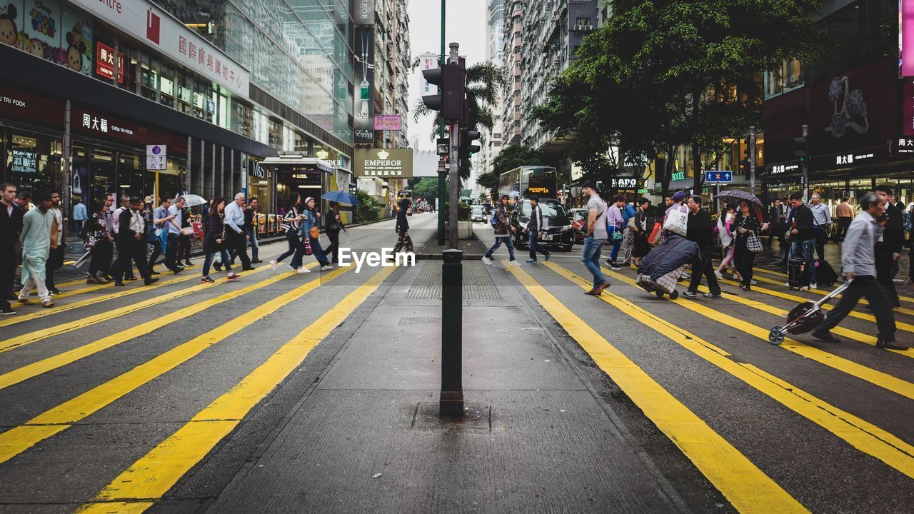 PEOPLE ON ZEBRA CROSSING