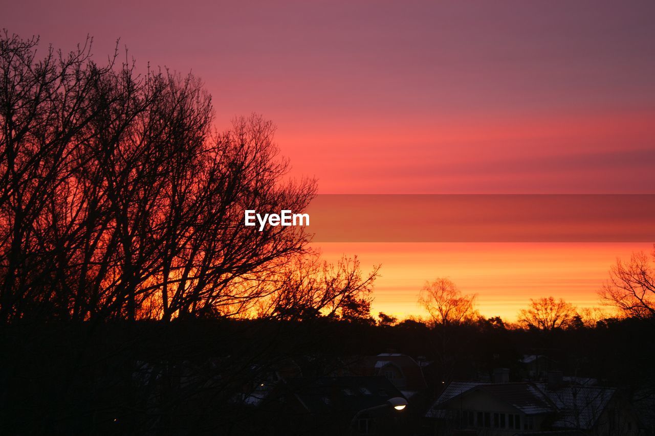 Dramatic sky at sunset