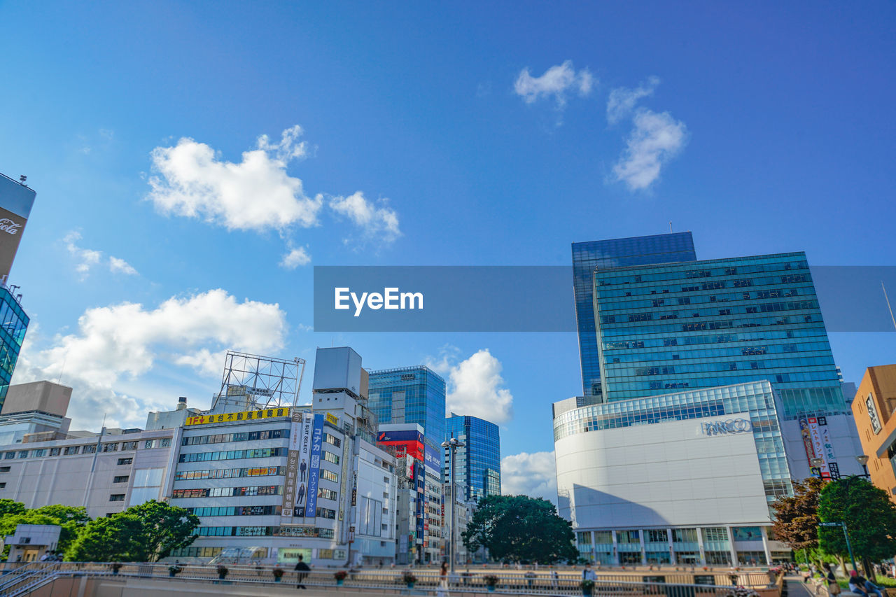 low angle view of buildings against sky