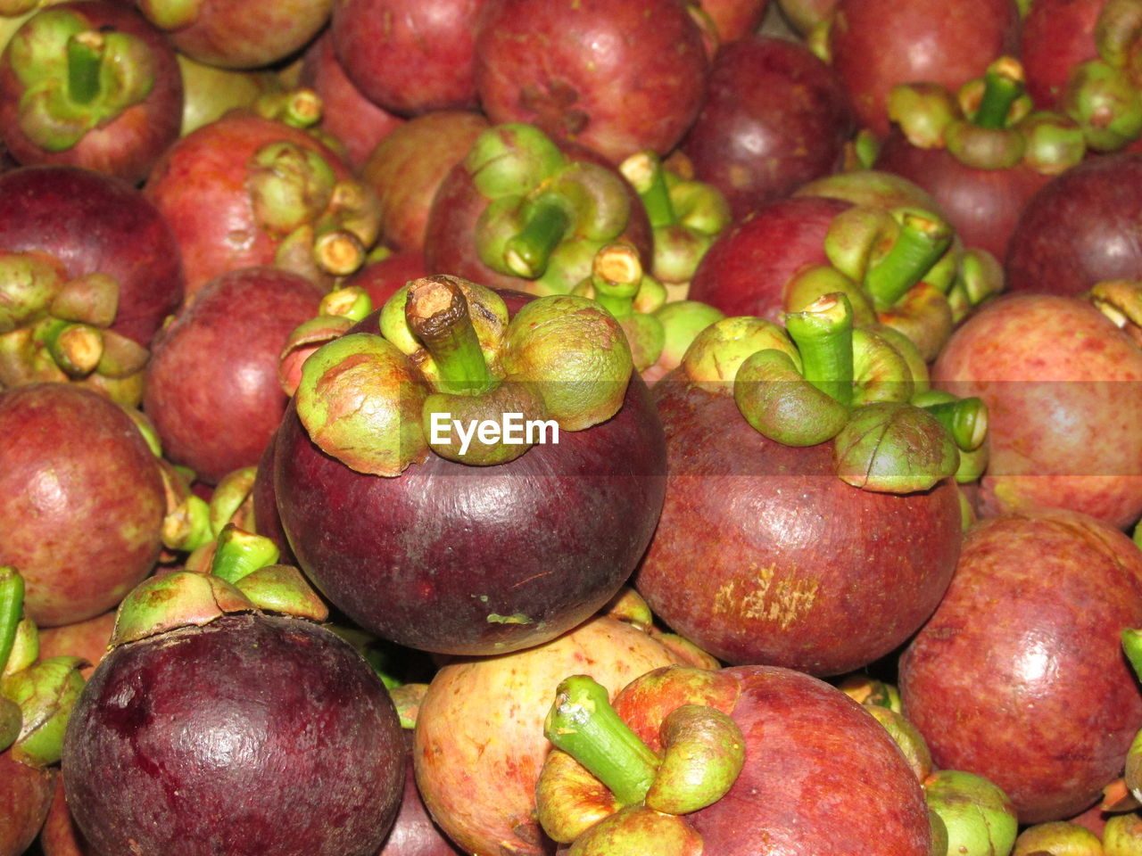 Full frame shot of mangosteen or purple mangosteen