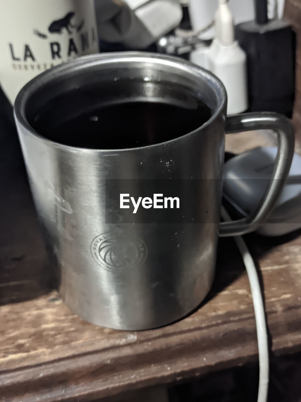 food and drink, cup, drink, indoors, mug, refreshment, coffee cup, drinkware, coffee, no people, close-up, metal, household equipment, hot drink, still life, kitchen utensil, focus on foreground, food