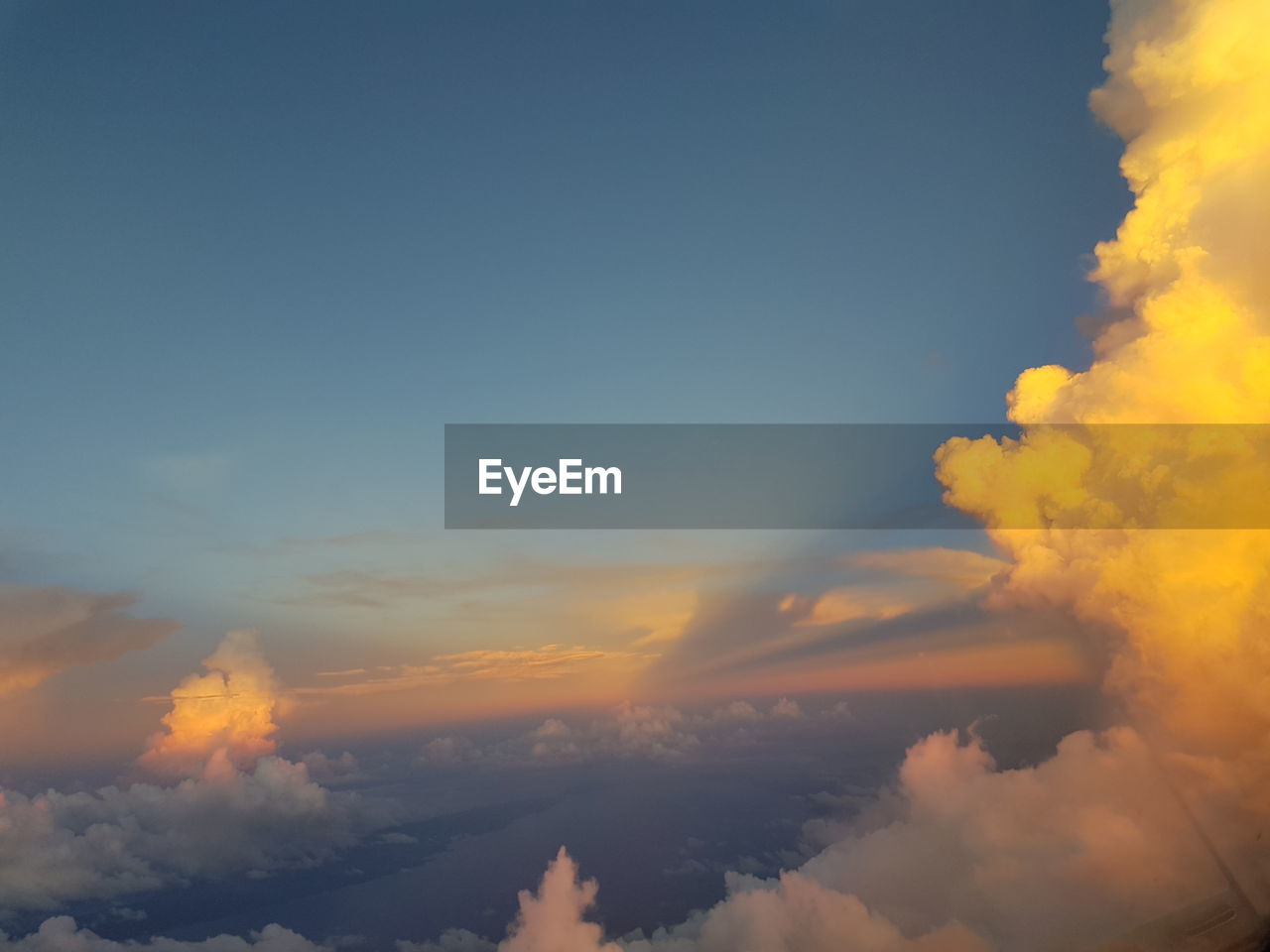 Low angle view of sky during sunset