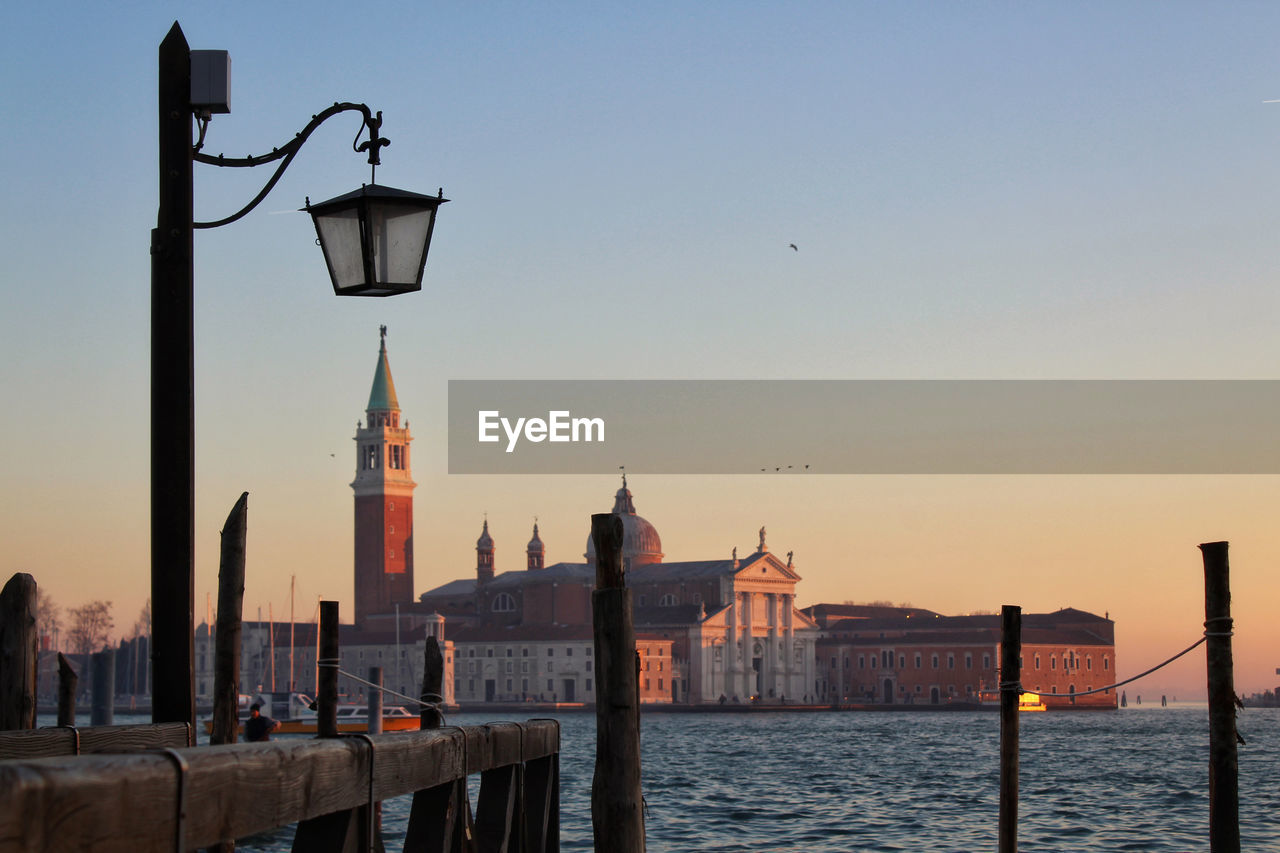 Chiesa di san giorgio maggiore vista dalla riva degli schiavoni. venezia, 2017.