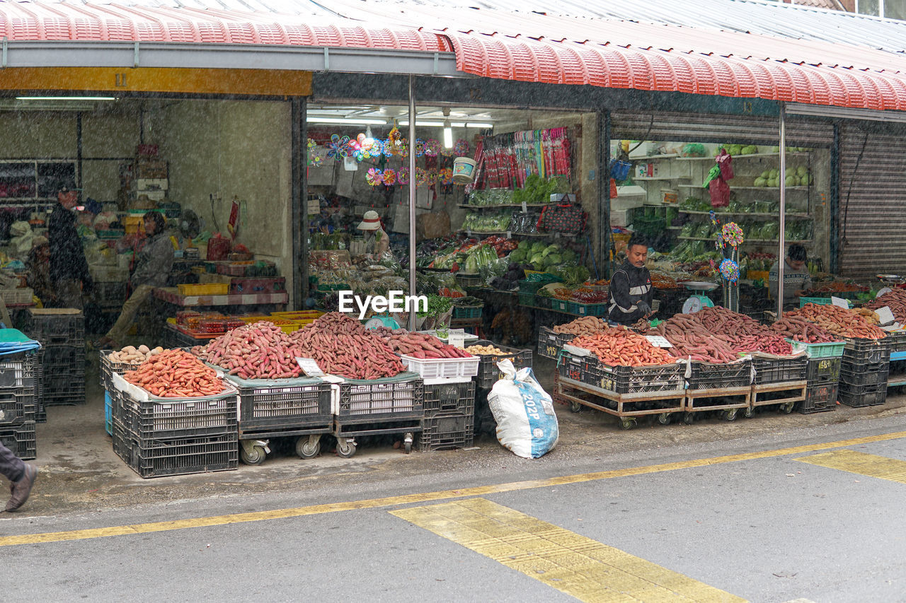 VEGETABLES FOR SALE IN MARKET