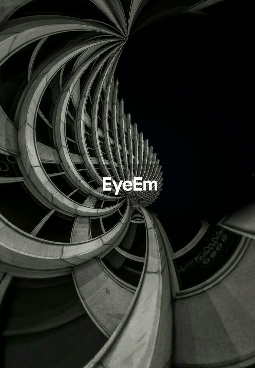 Digital composite image of modern building