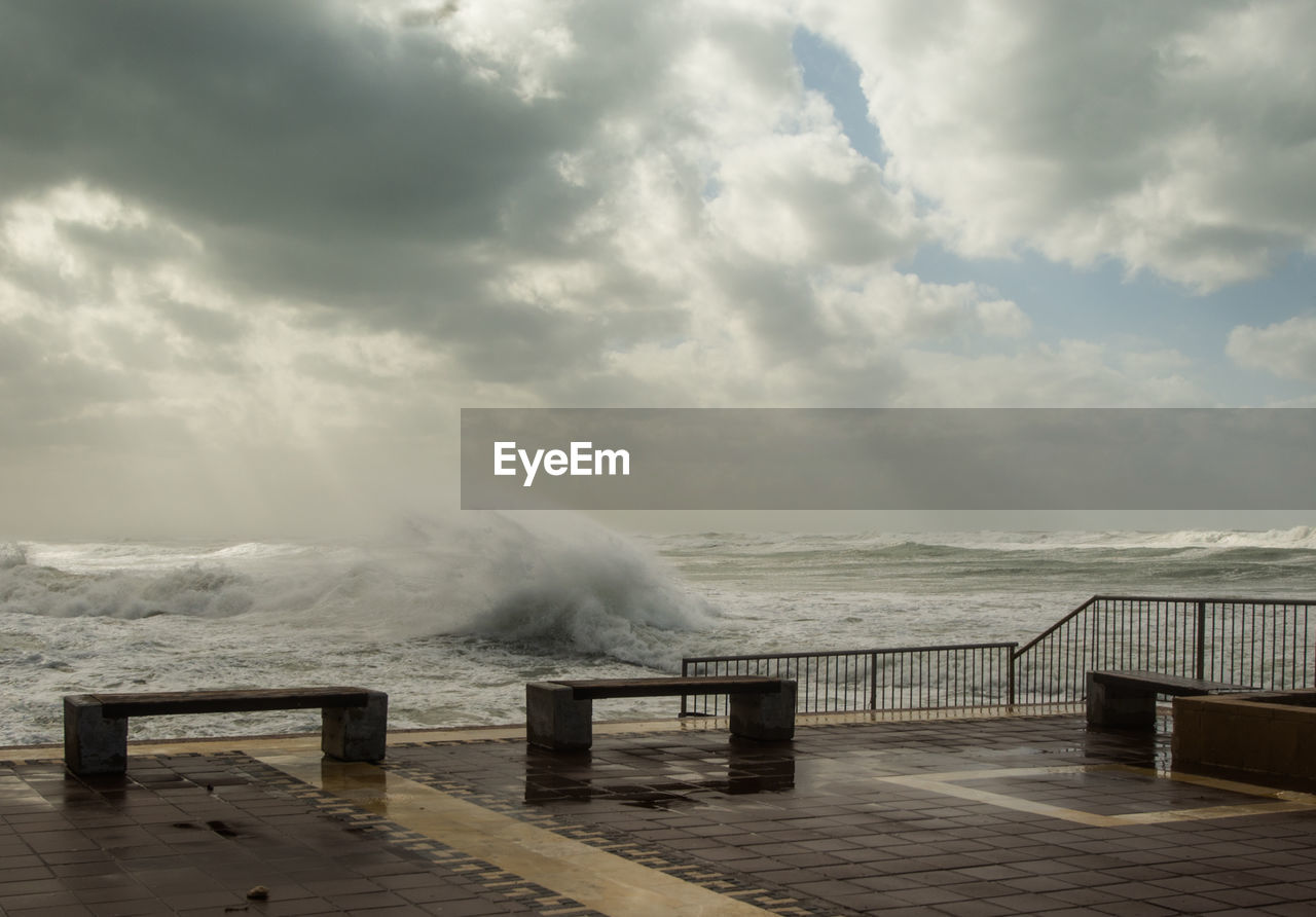 Scenic view of sea against sky