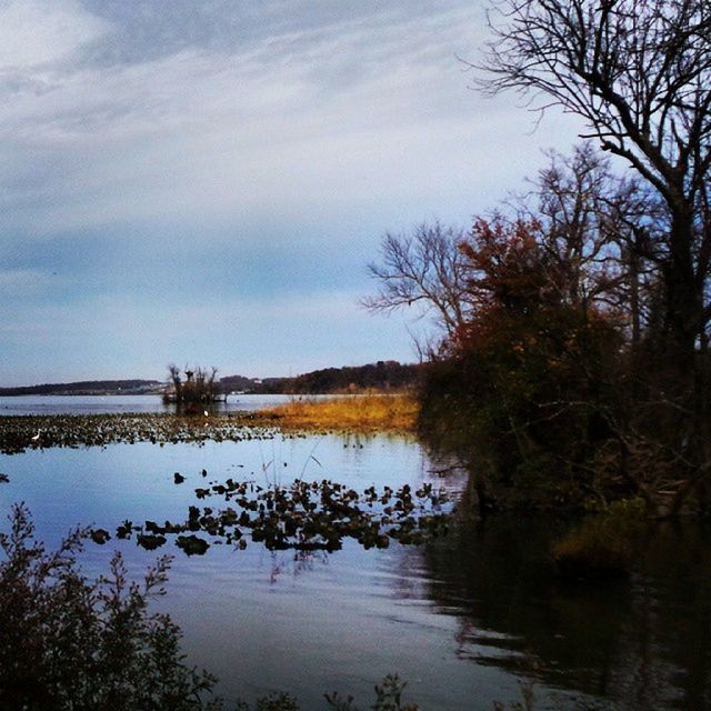 SCENIC VIEW OF CALM LAKE