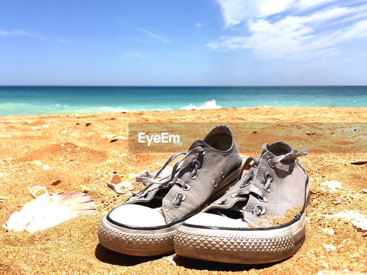 Shoes in the sand