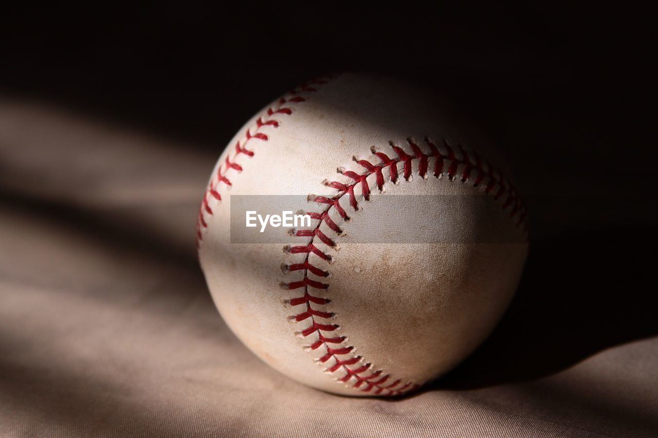 Close-up of baseball