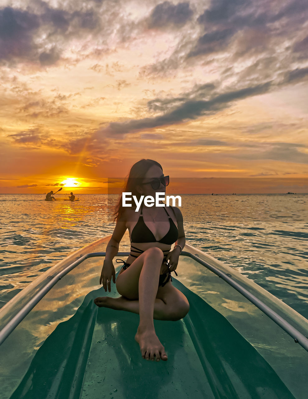 Sunset crystal kayak new water activities in boracay philippines