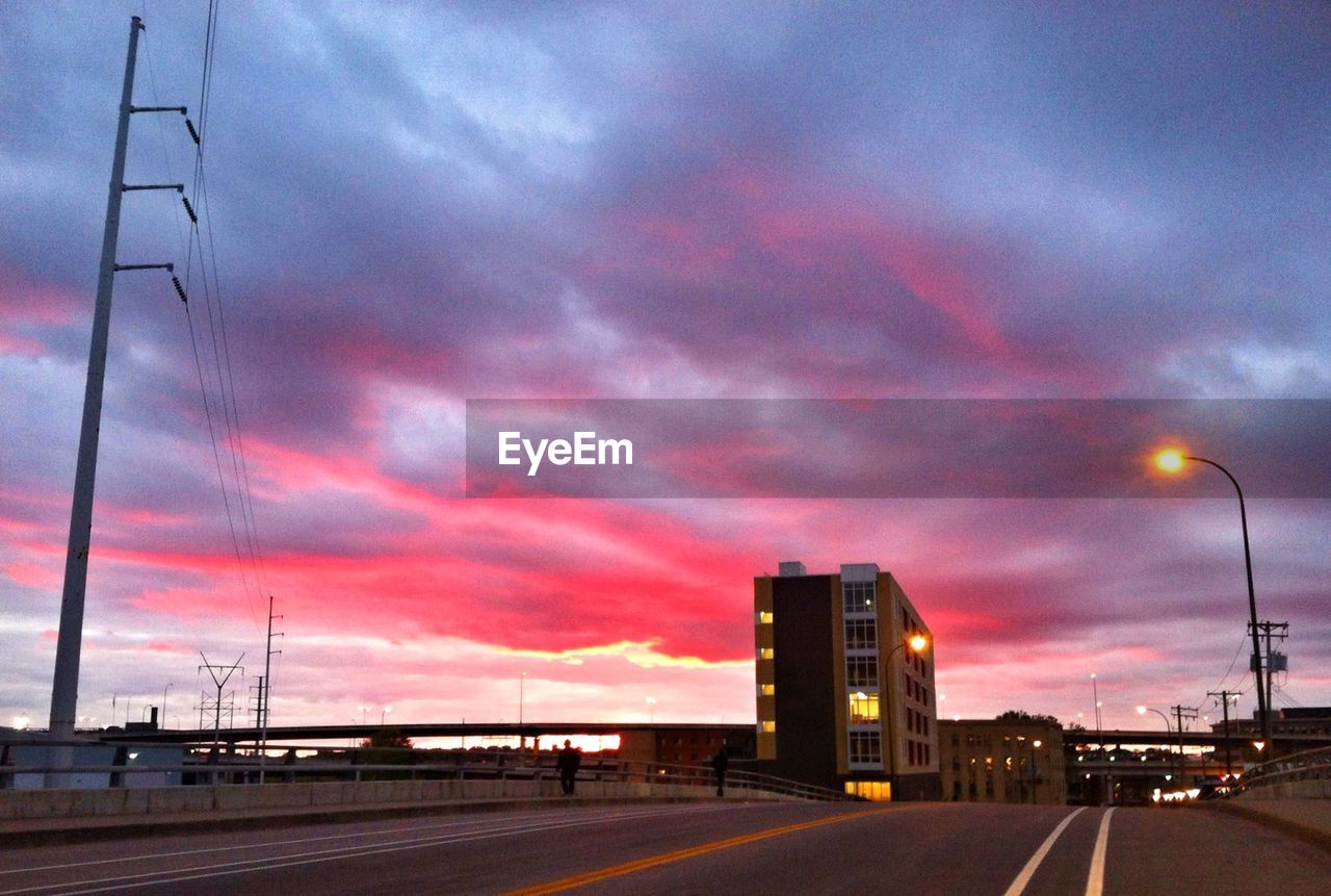 DRAMATIC SKY OVER CITY