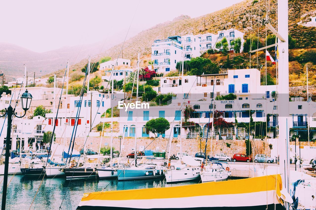 VIEW OF BOATS IN HARBOR