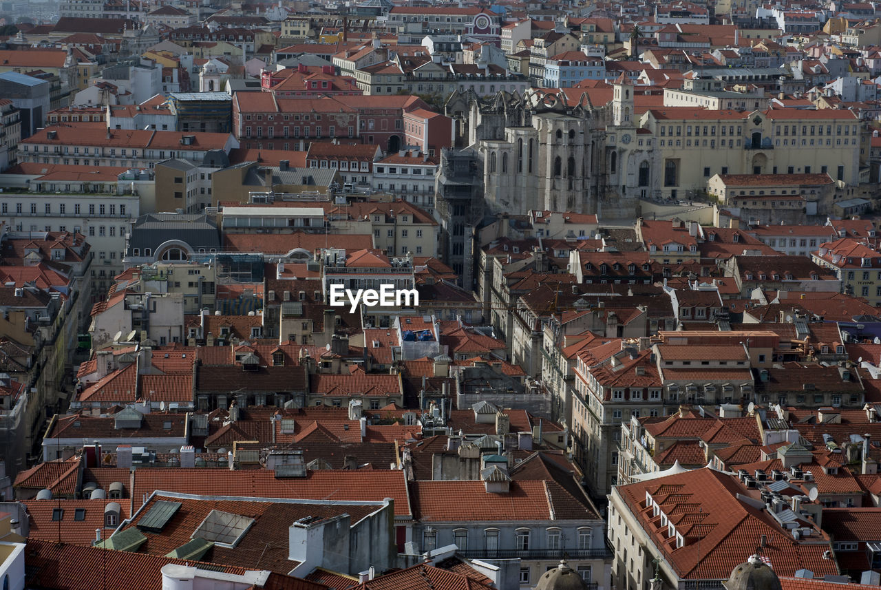 High angle view of cityscape