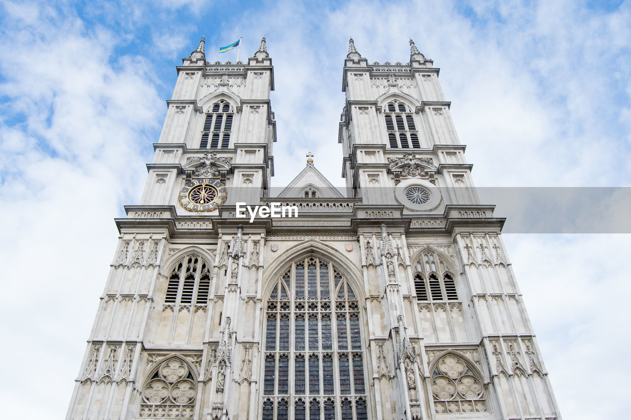 Low angle view of westminster abbey