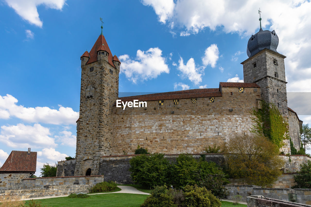 LOW ANGLE VIEW OF OLD TOWER AGAINST SKY