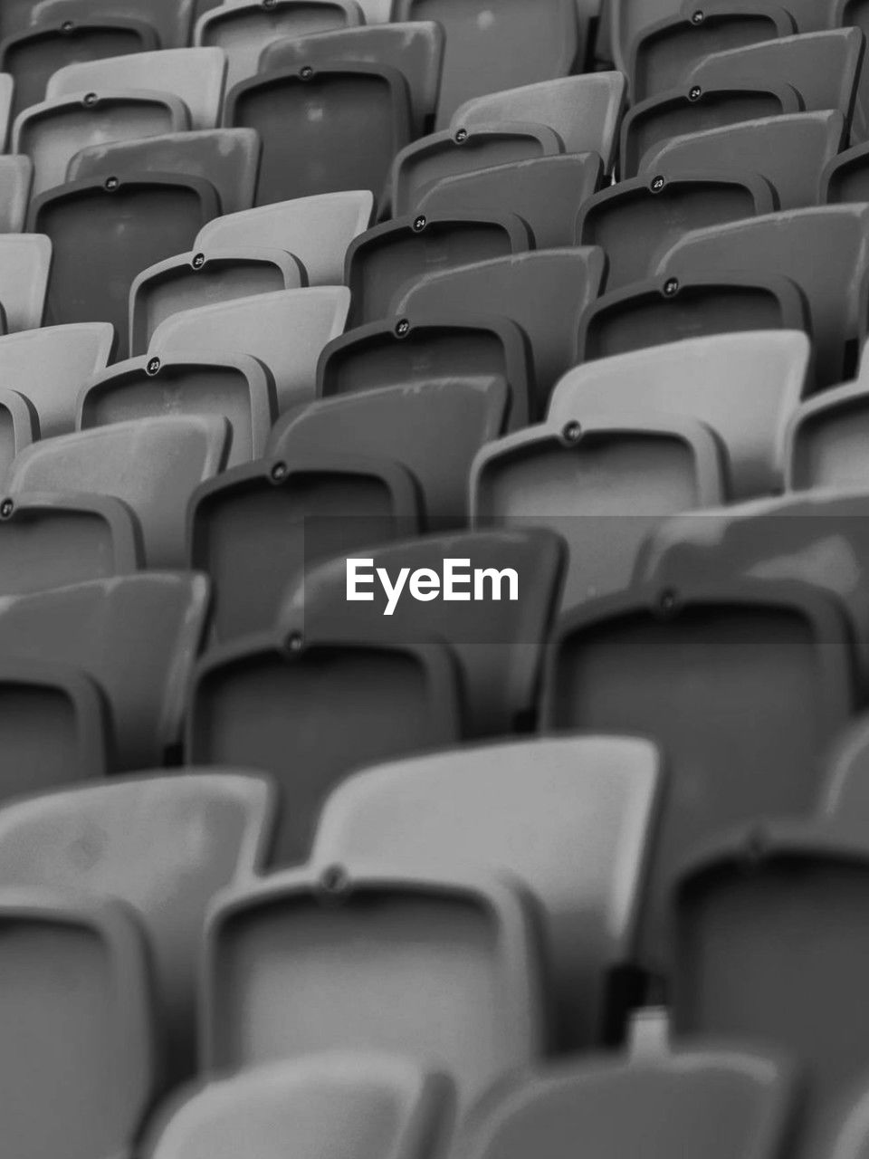 full frame shot of empty chairs