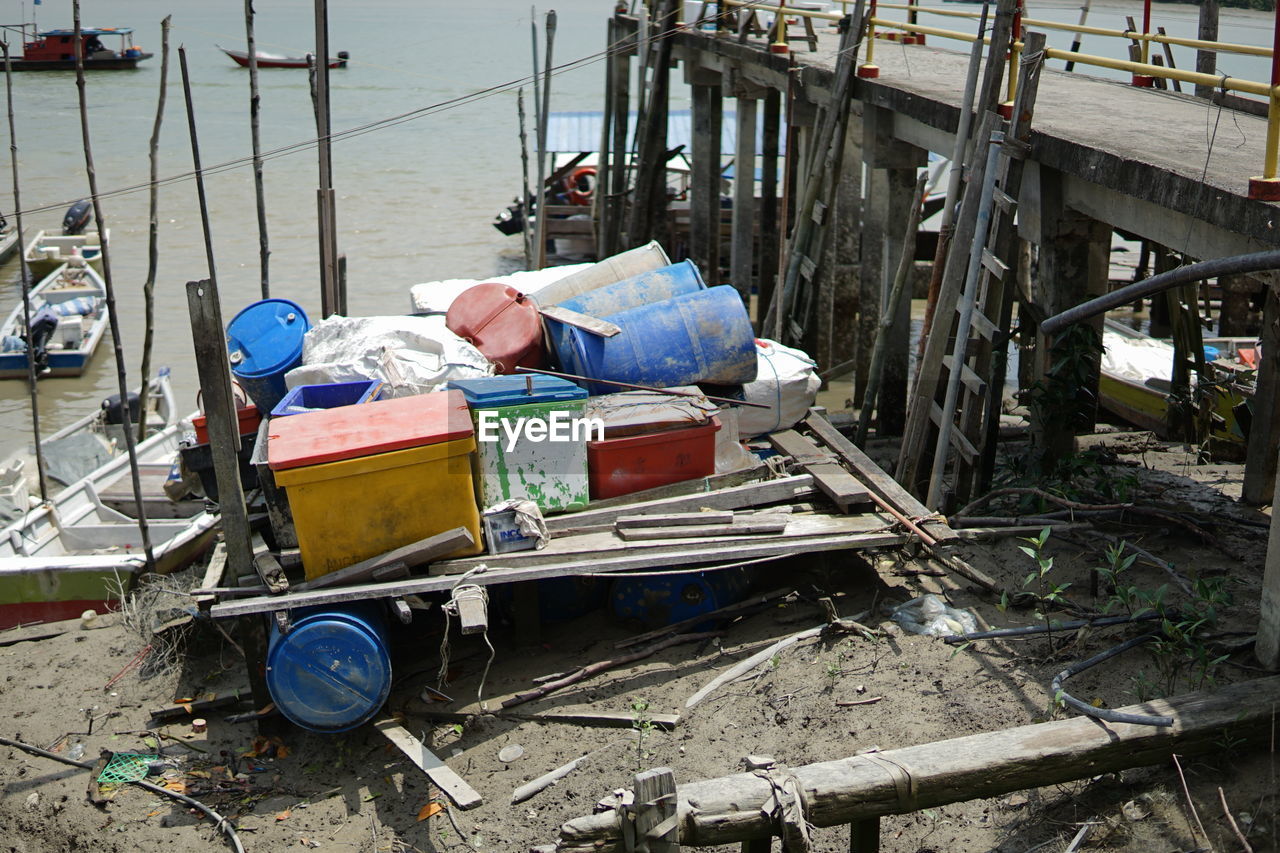 ABANDONED GARBAGE ON CART