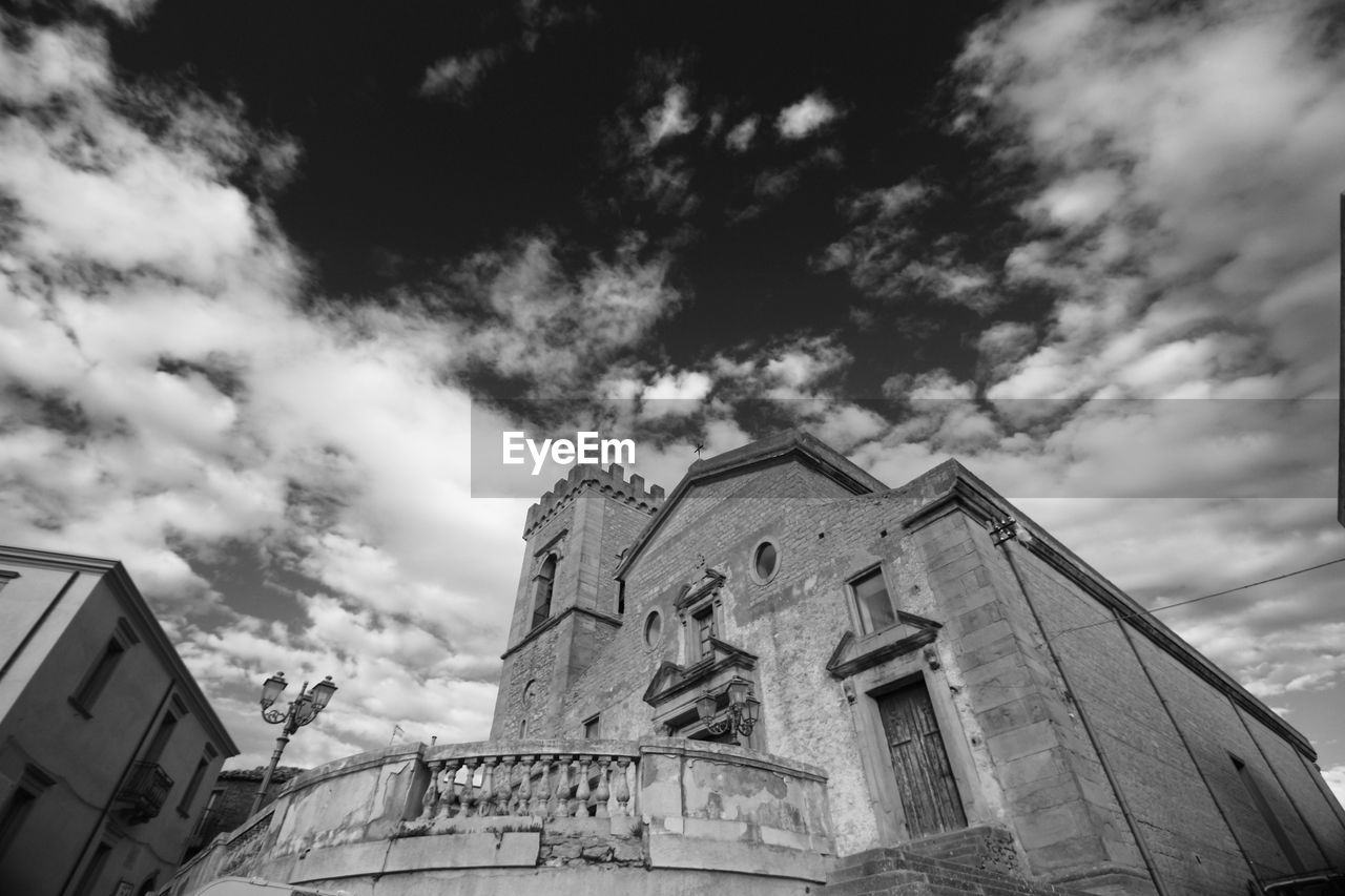 Low angle view of building against sky