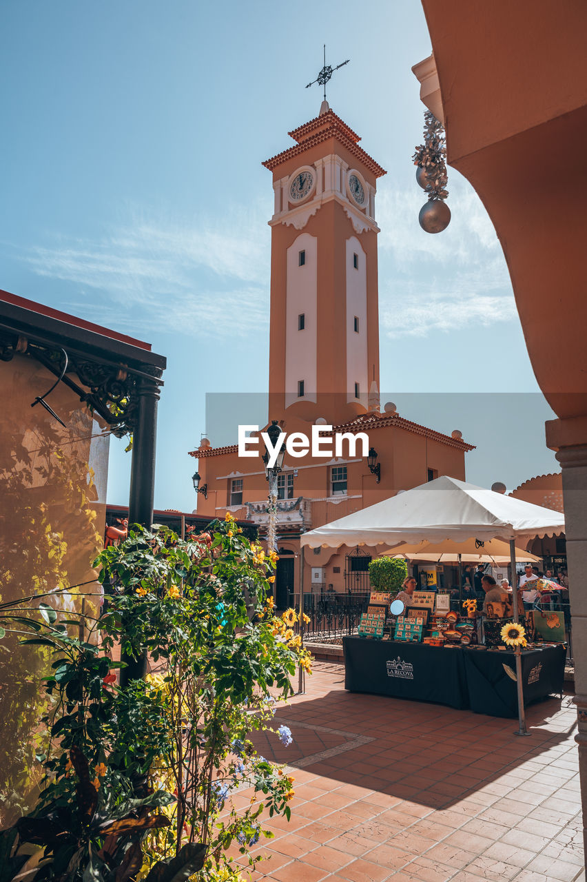 high angle view of church in city