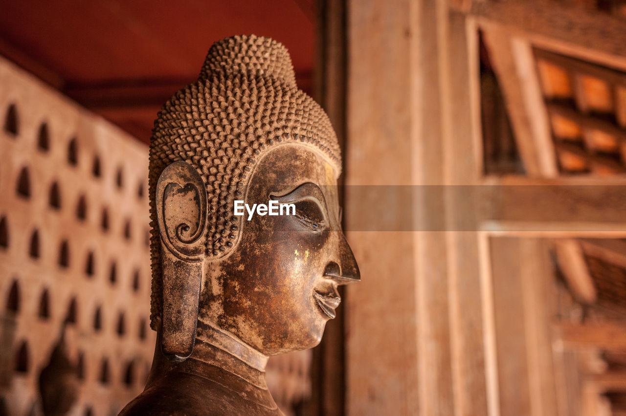 Close-up of buddha statue