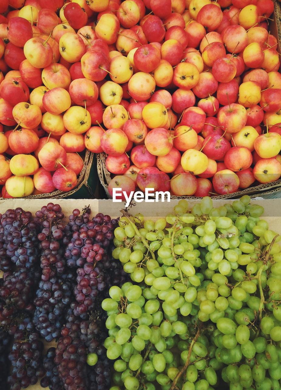 Various fruits for sale at market stall