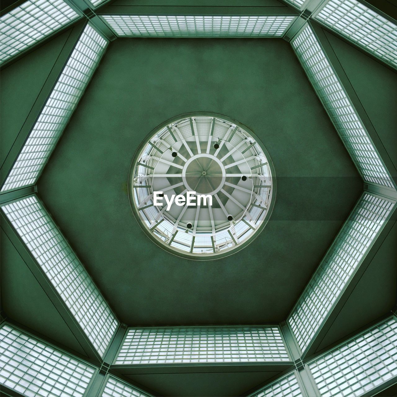 Directly below view of modern ceiling in gemaldegalerie