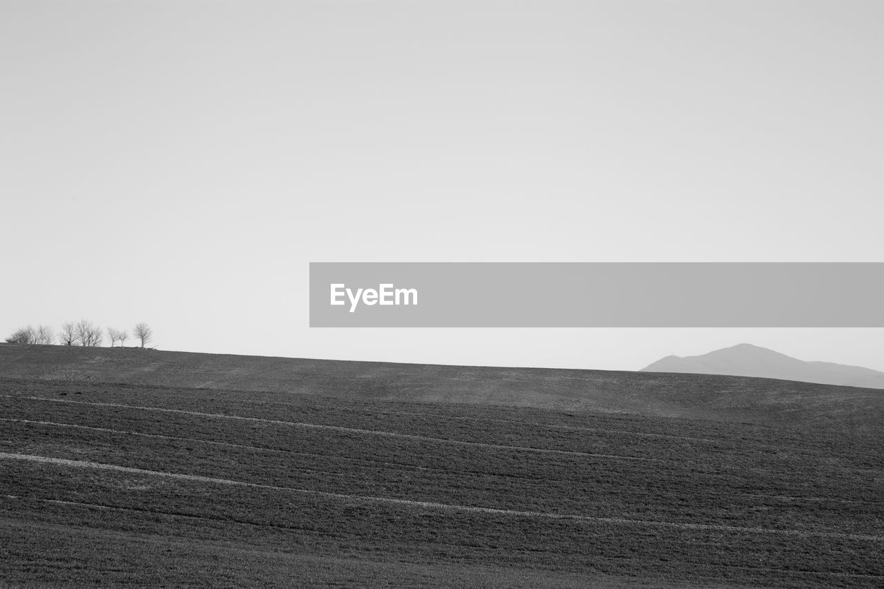 SCENIC VIEW OF LAND AGAINST CLEAR SKY