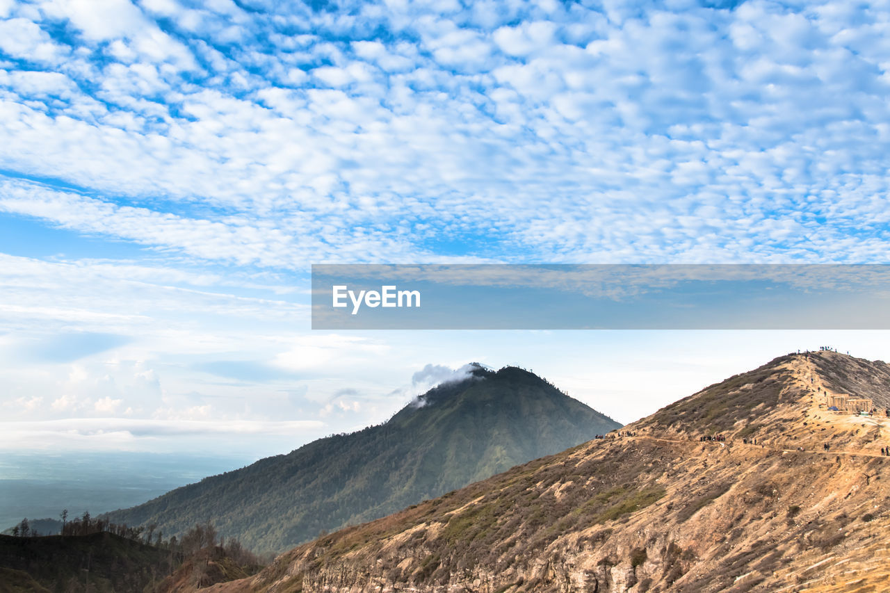 SCENIC VIEW OF LANDSCAPE AGAINST CLOUDY SKY