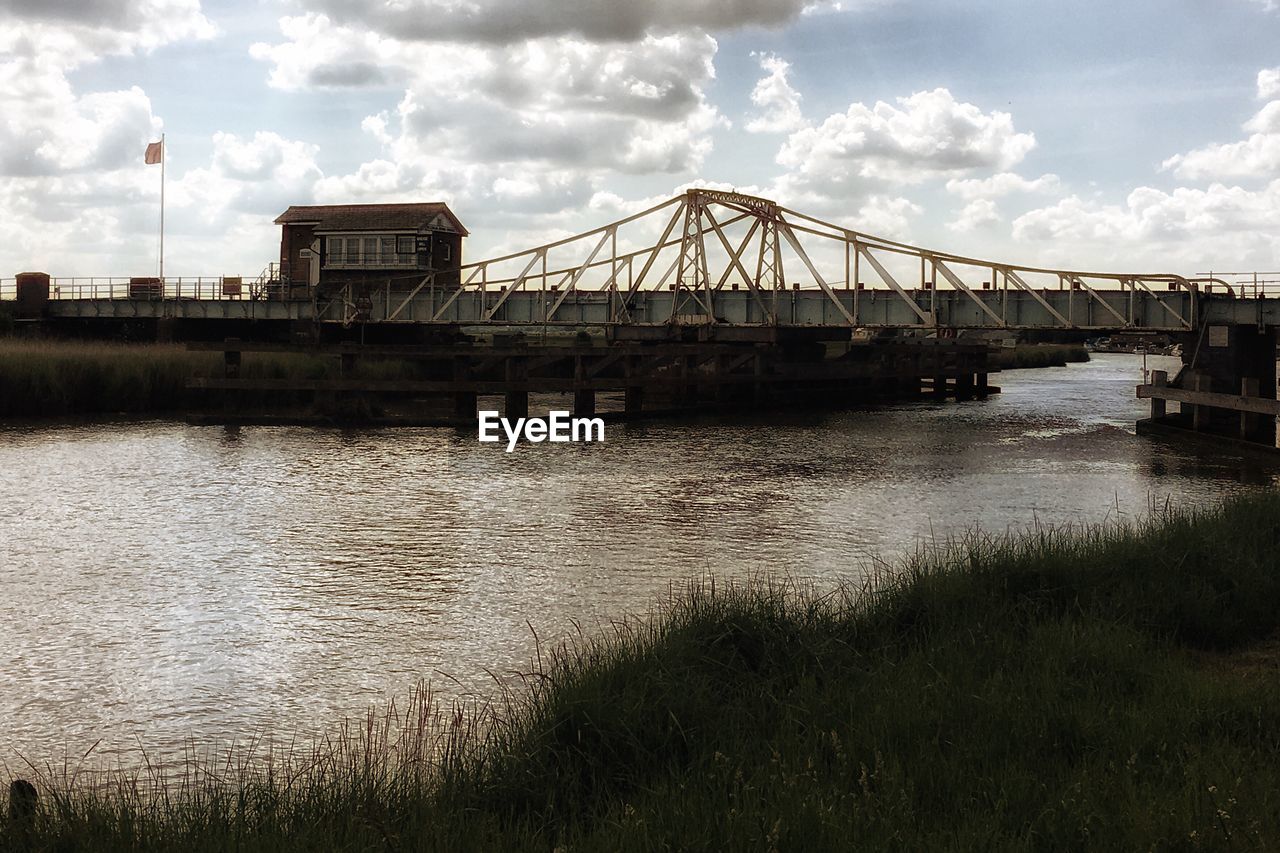 BRIDGE OVER RIVER IN CITY