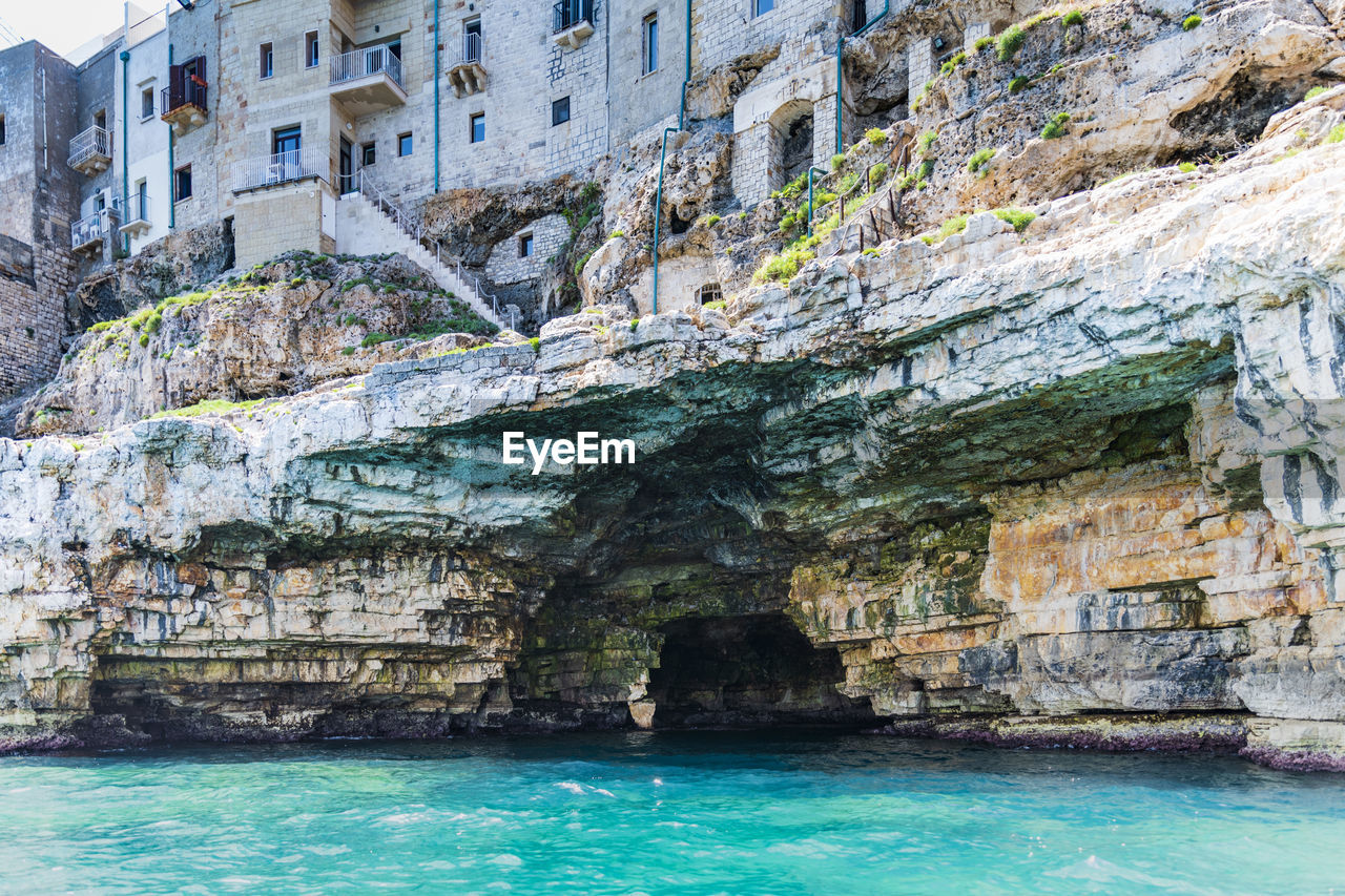 VIEW OF SEA FROM ROCK FORMATIONS