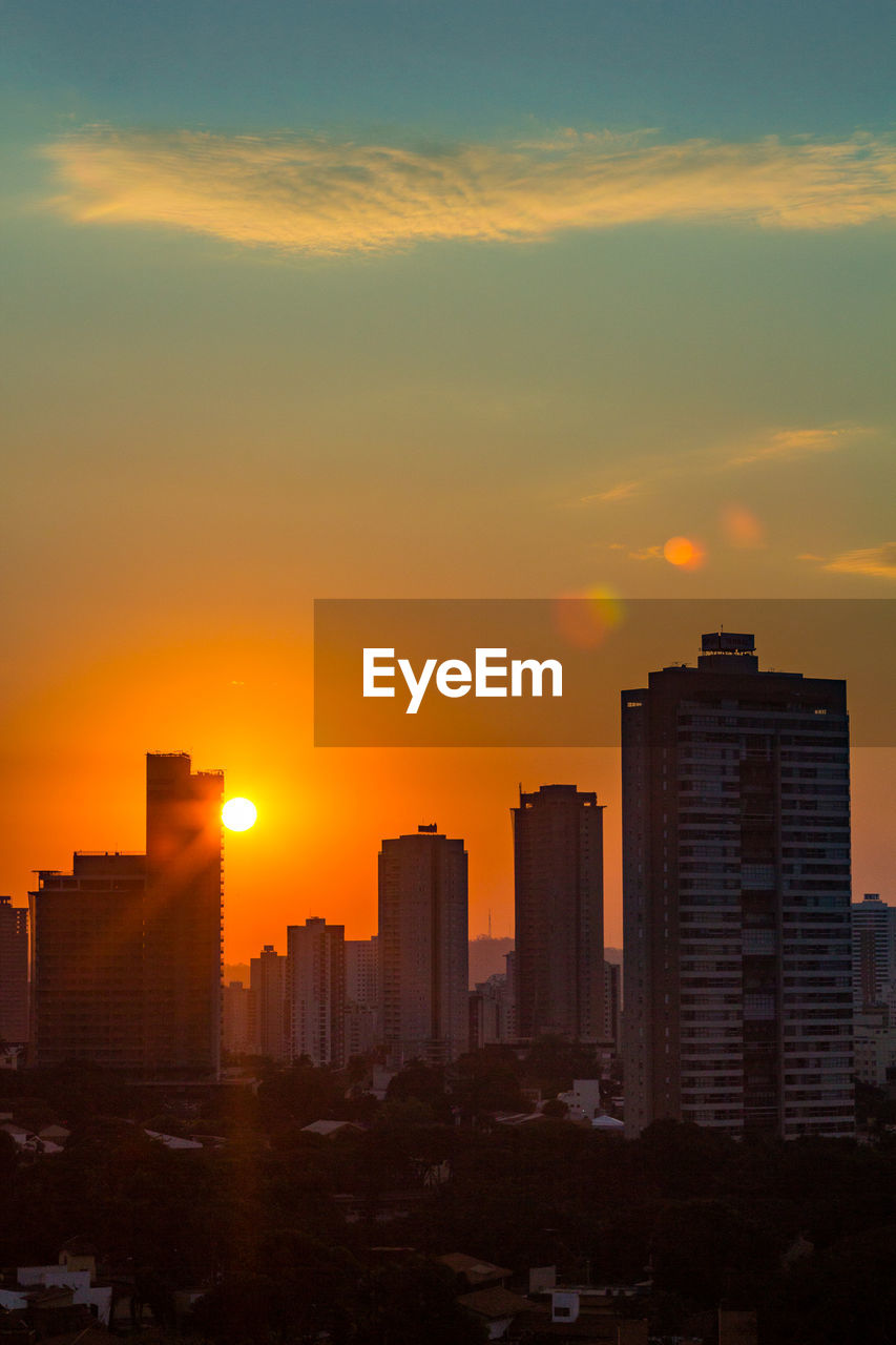 CITYSCAPE AT SUNSET