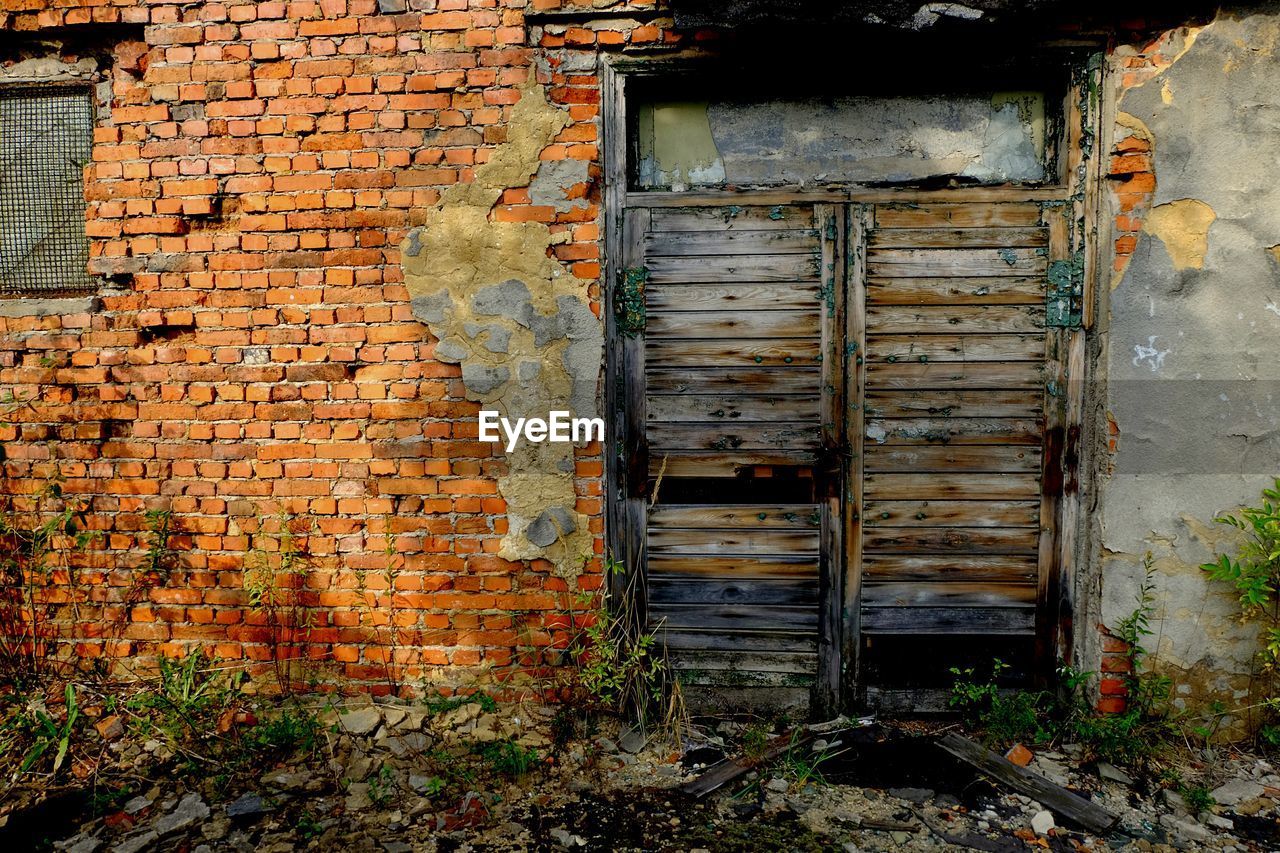 Exterior of abandoned building