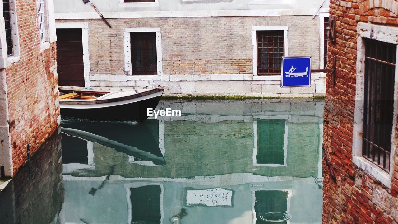 Boat canal in venice