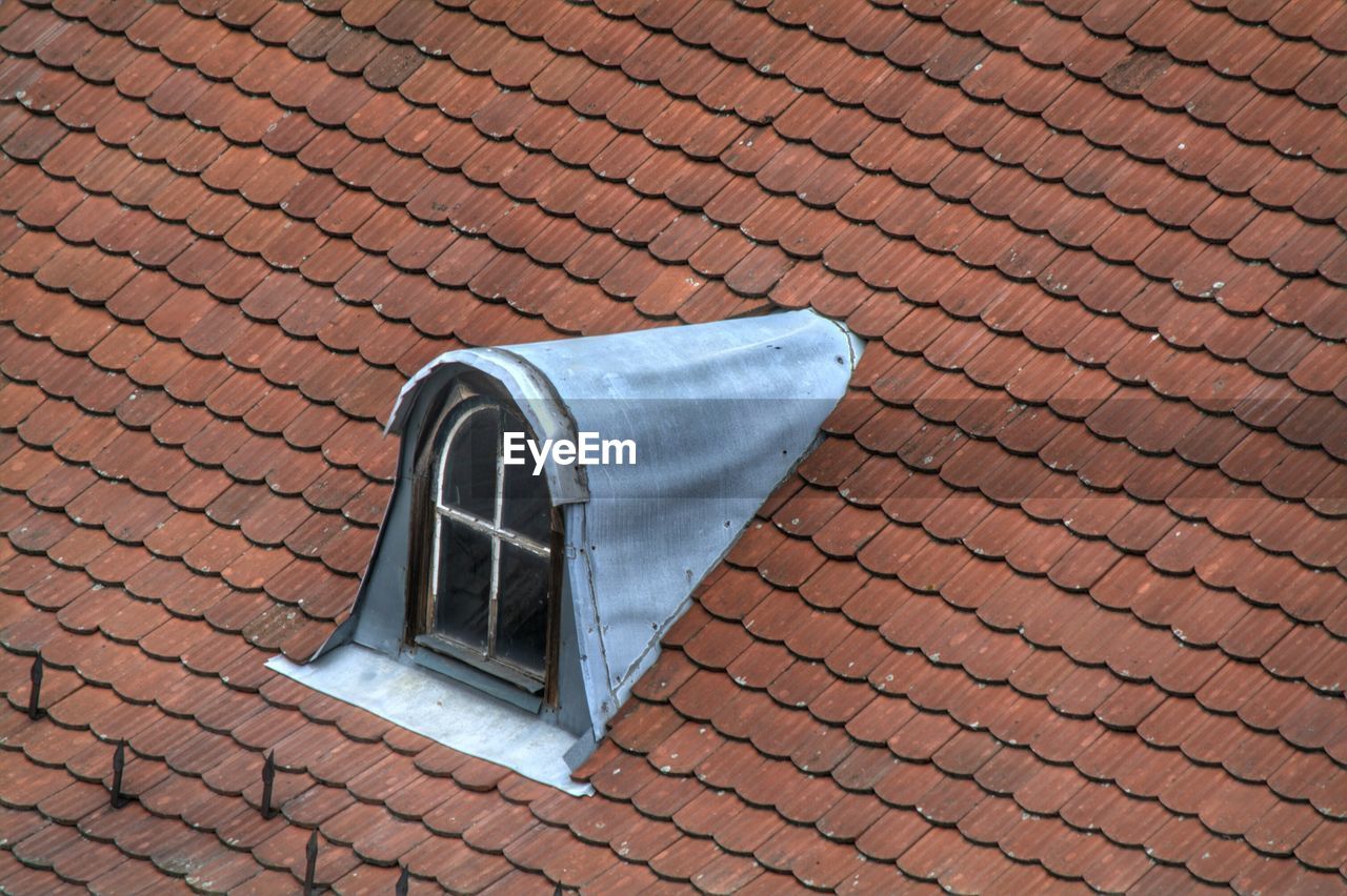 High angle view of roof