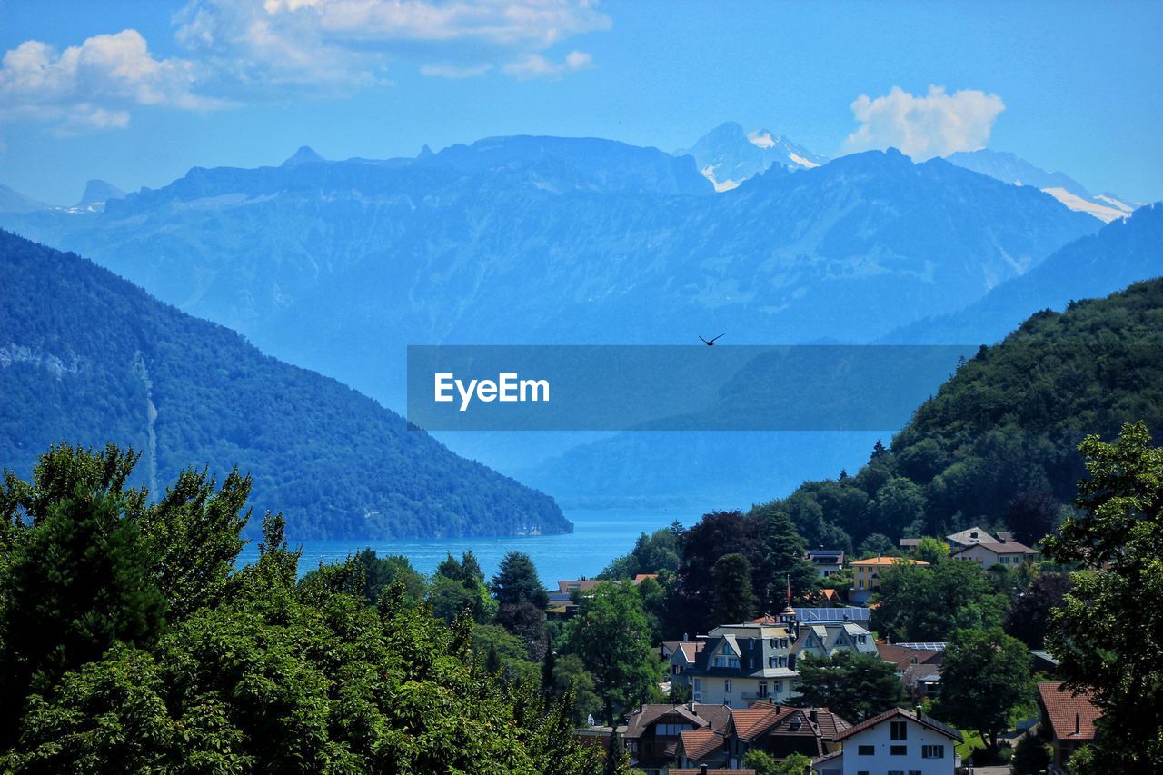 Valley of spiez in switzerland 