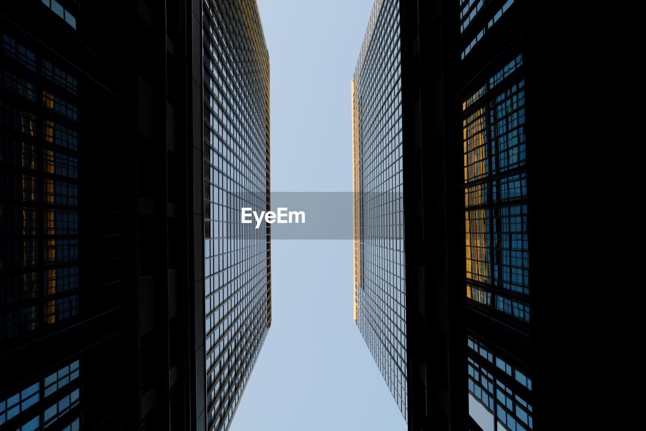 Low angle view of buildings against sky