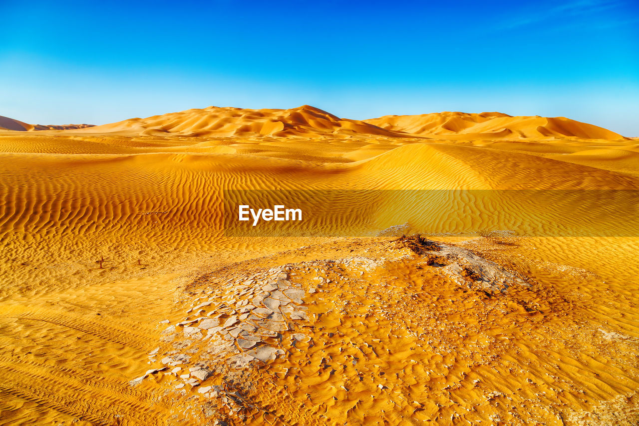 Scenic view of desert against sky