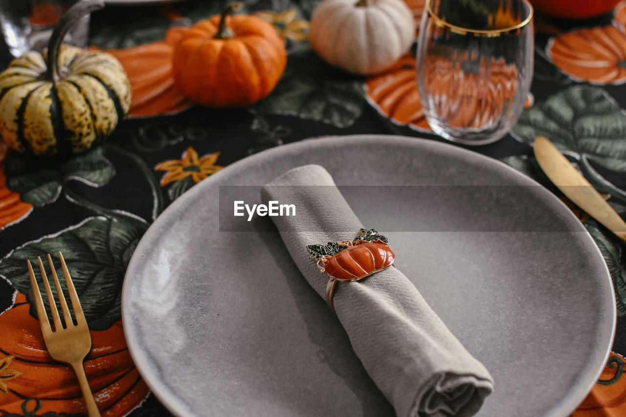 directly above shot of food on table