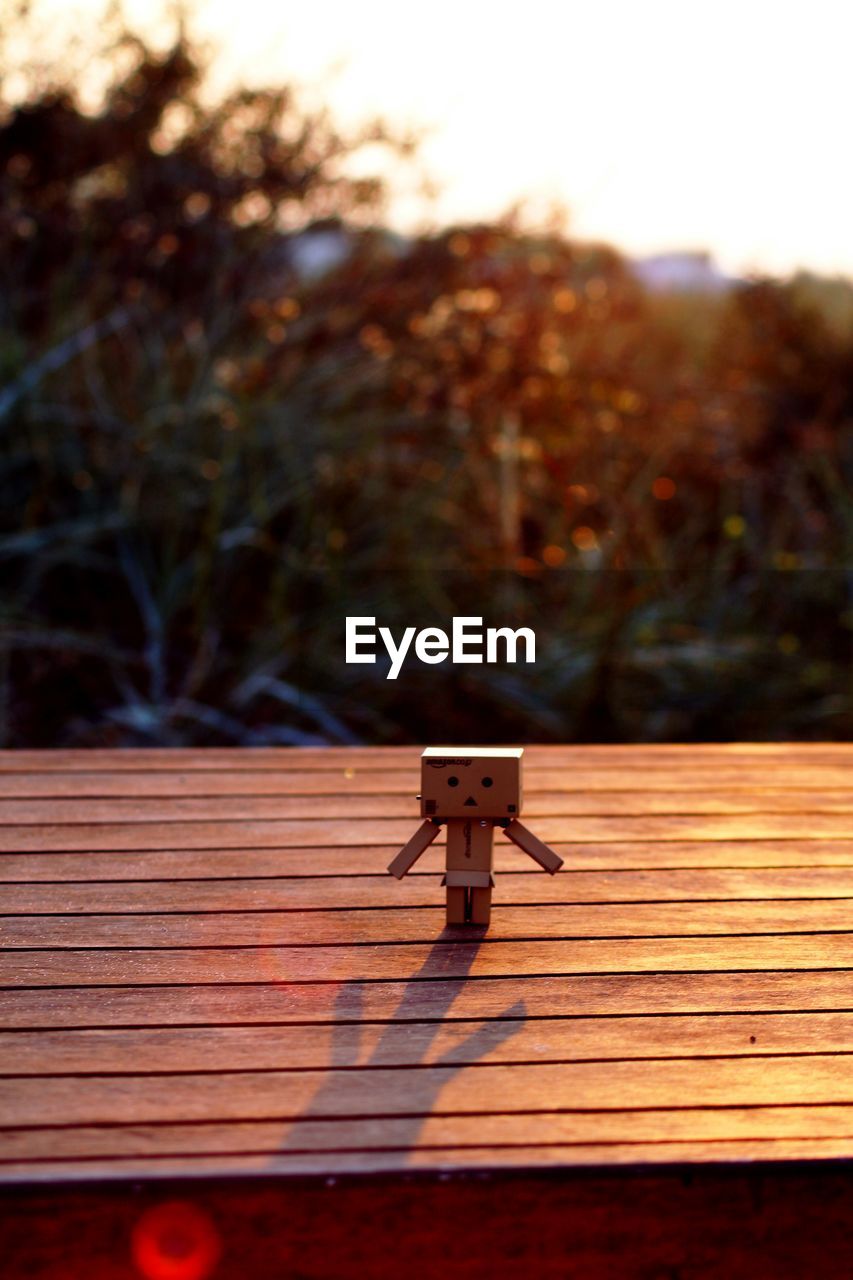 CLOSE-UP OF WOODEN RAILING