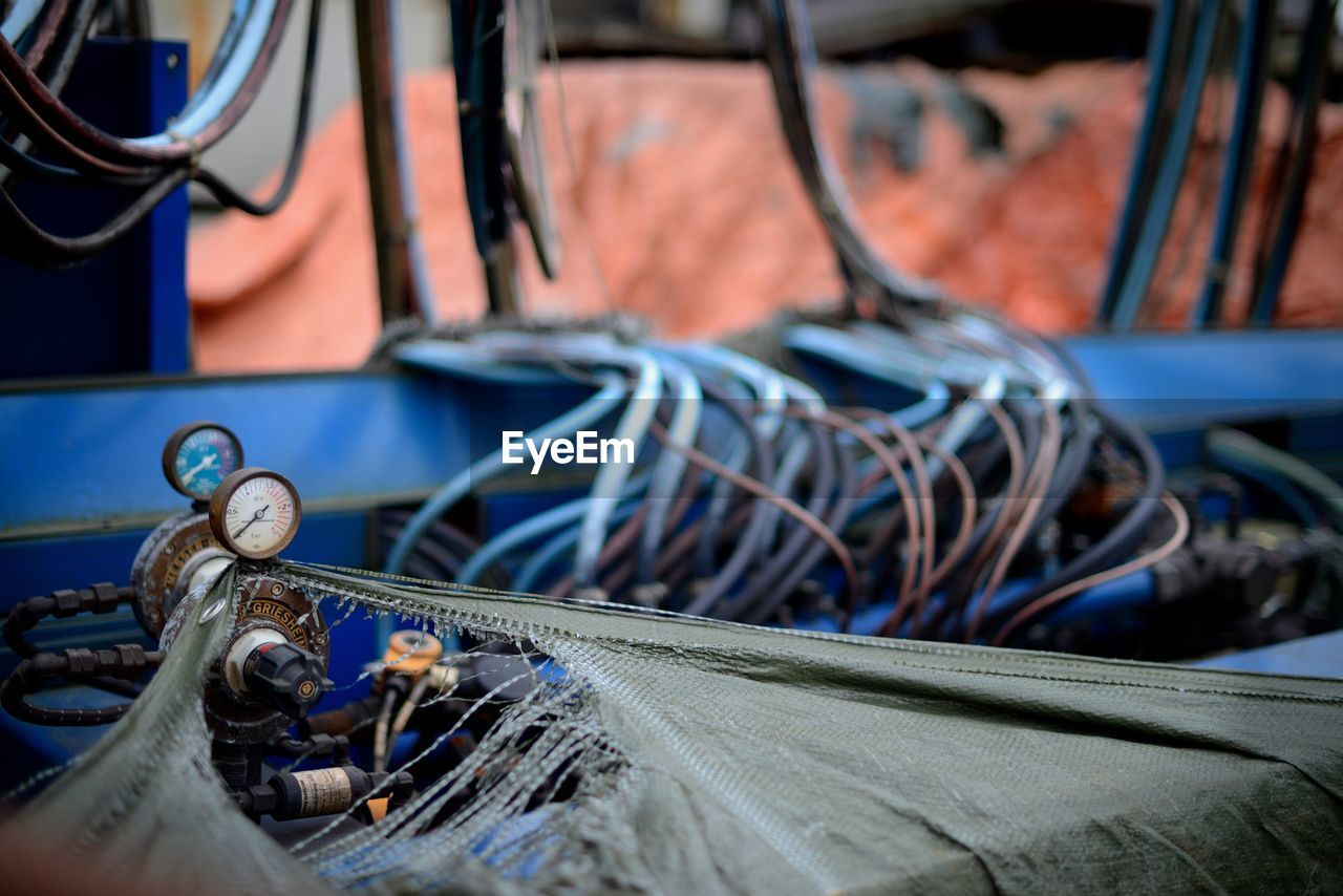 Close-up of equipment