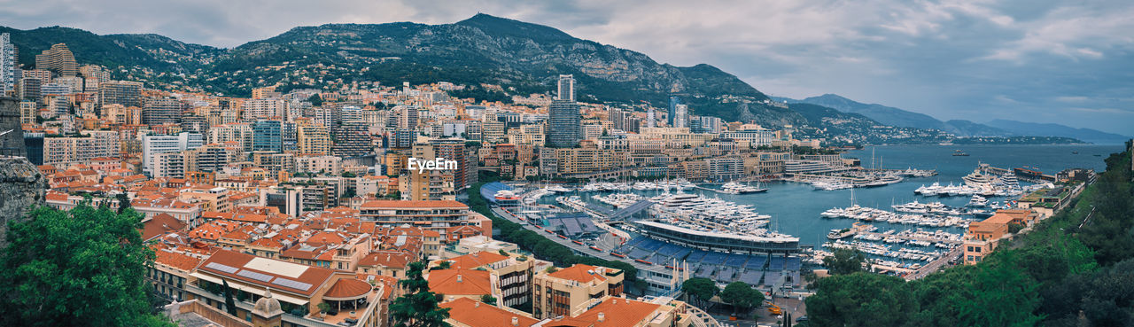 View of monaco with formula one race track