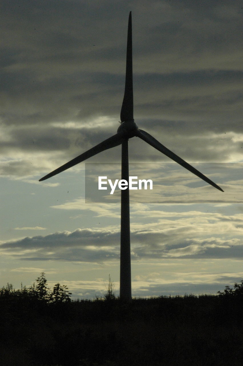 WIND TURBINES ON LANDSCAPE