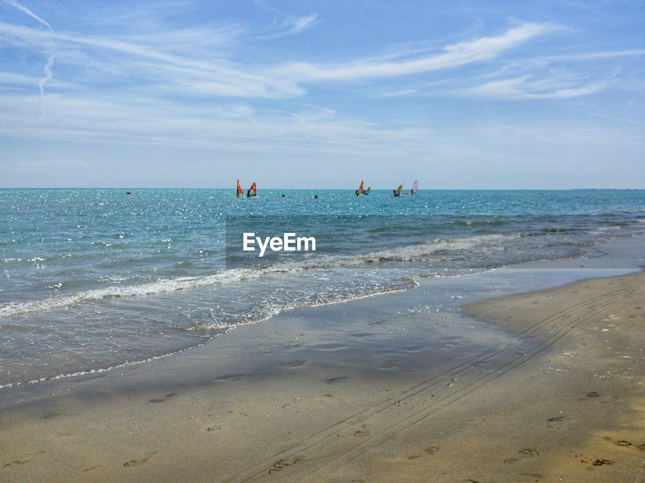 Scenic view of sea against sky