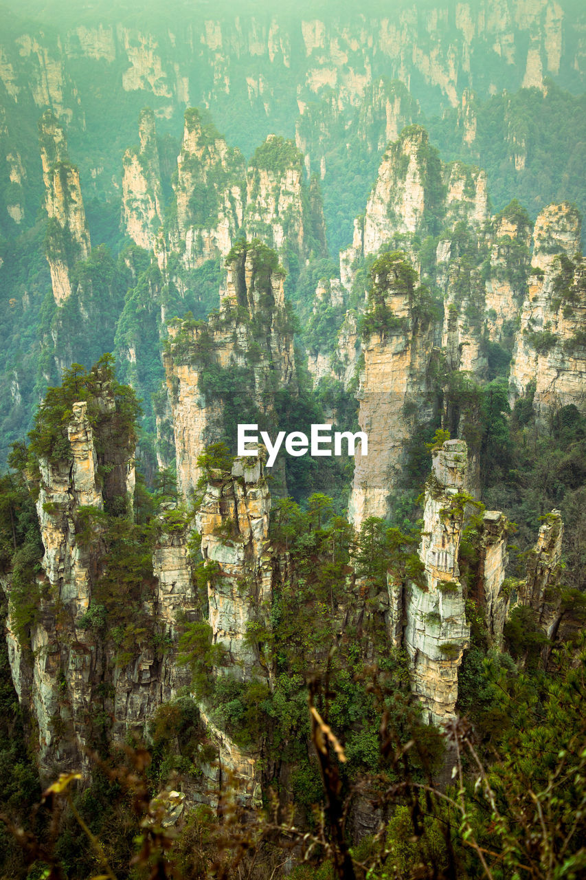 Spectaccular mountain top  at zhang jia jie