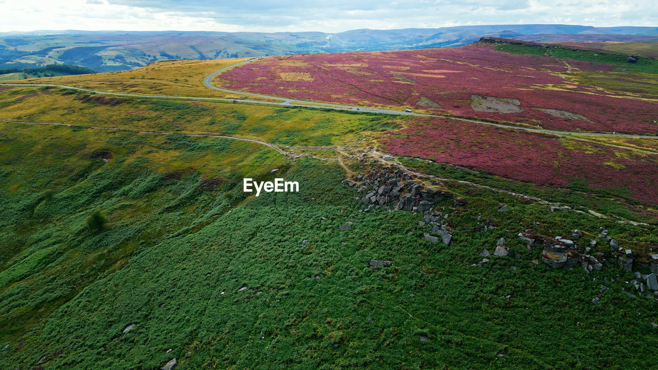 high angle view of landscape