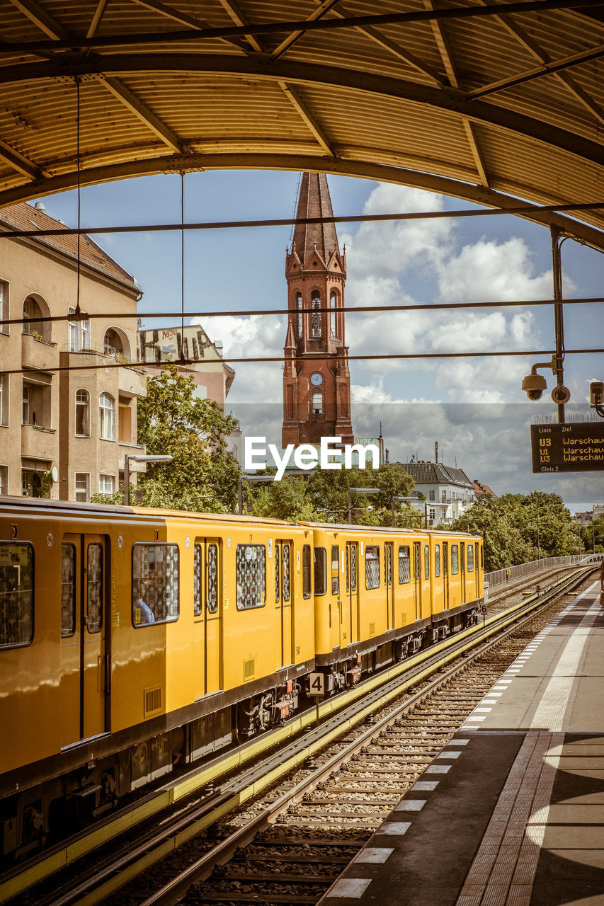 TRAIN AT RAILROAD STATION