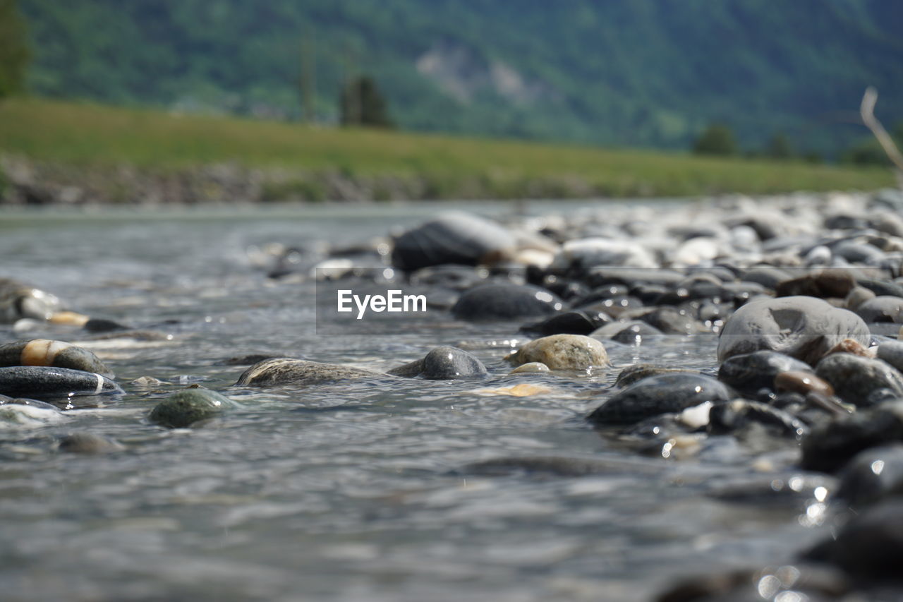 SURFACE LEVEL VIEW OF PEBBLE BEACH