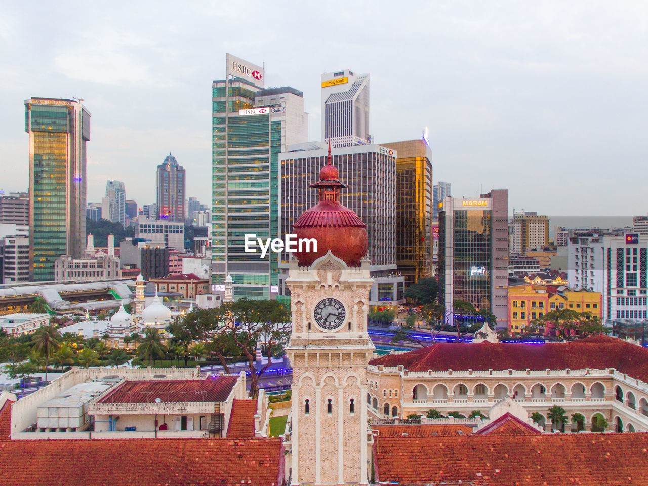 Aerial view at merdeka square kuala lumpur malaysia